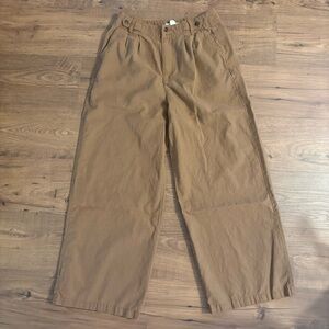 Madewell Wide Leg Pants in Brown
